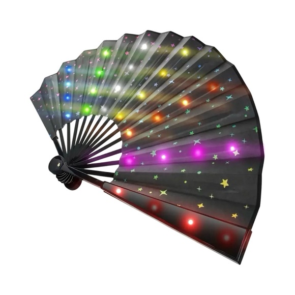 USB Rechargeable LED Starry Night Fan - Picture 3 of 6